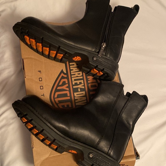 Harley Davidson boots 71/2 black - Picture 4 of 6